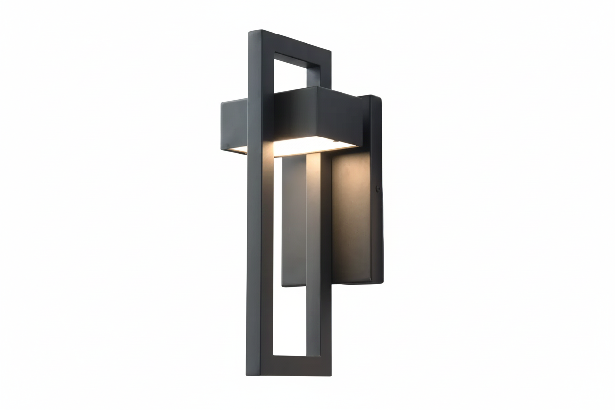 Applique Murale Extérieur LED Géométrique en Aluminium