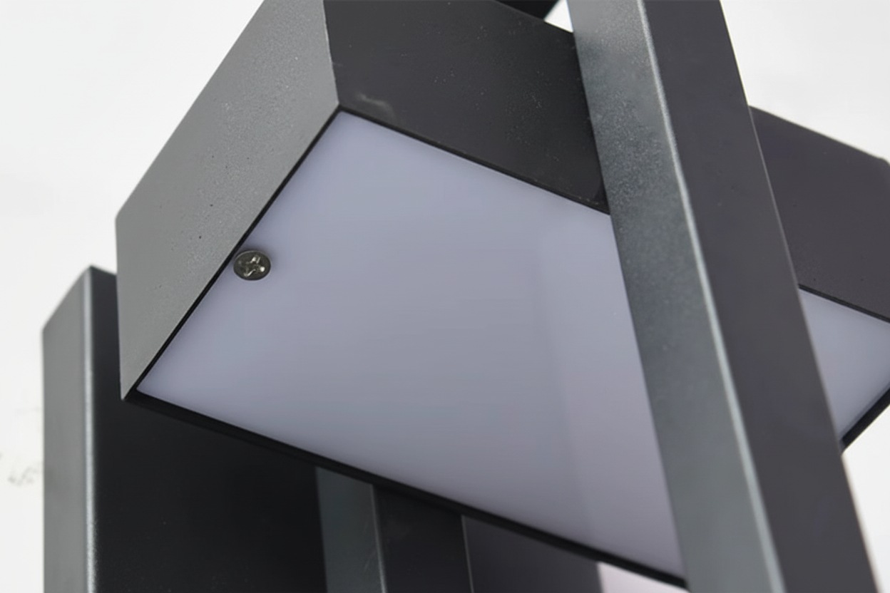 Applique Murale Extérieur LED Géométrique en Aluminium