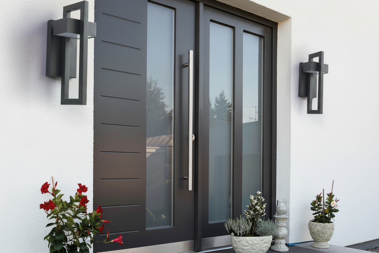 Applique Murale Extérieur LED Géométrique en Aluminium