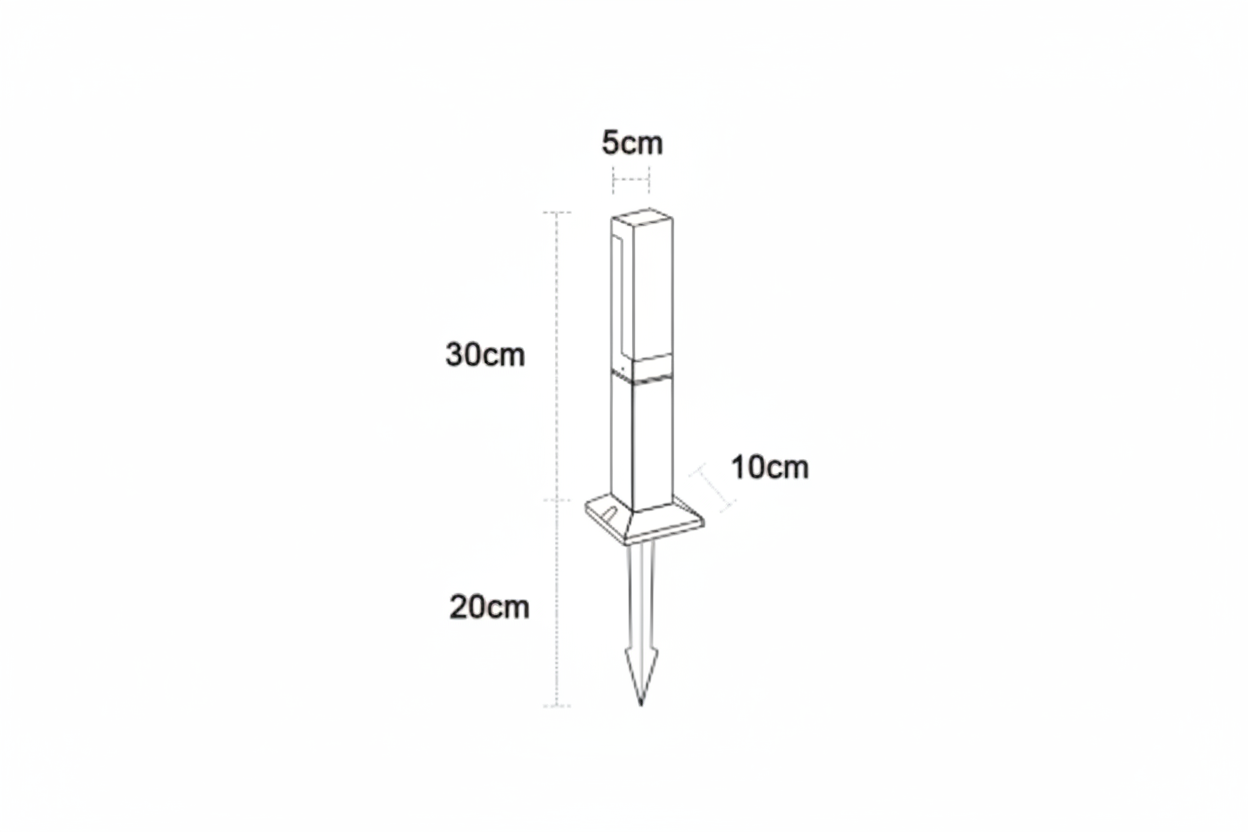 Lampe Extérieur LED en Aluminium