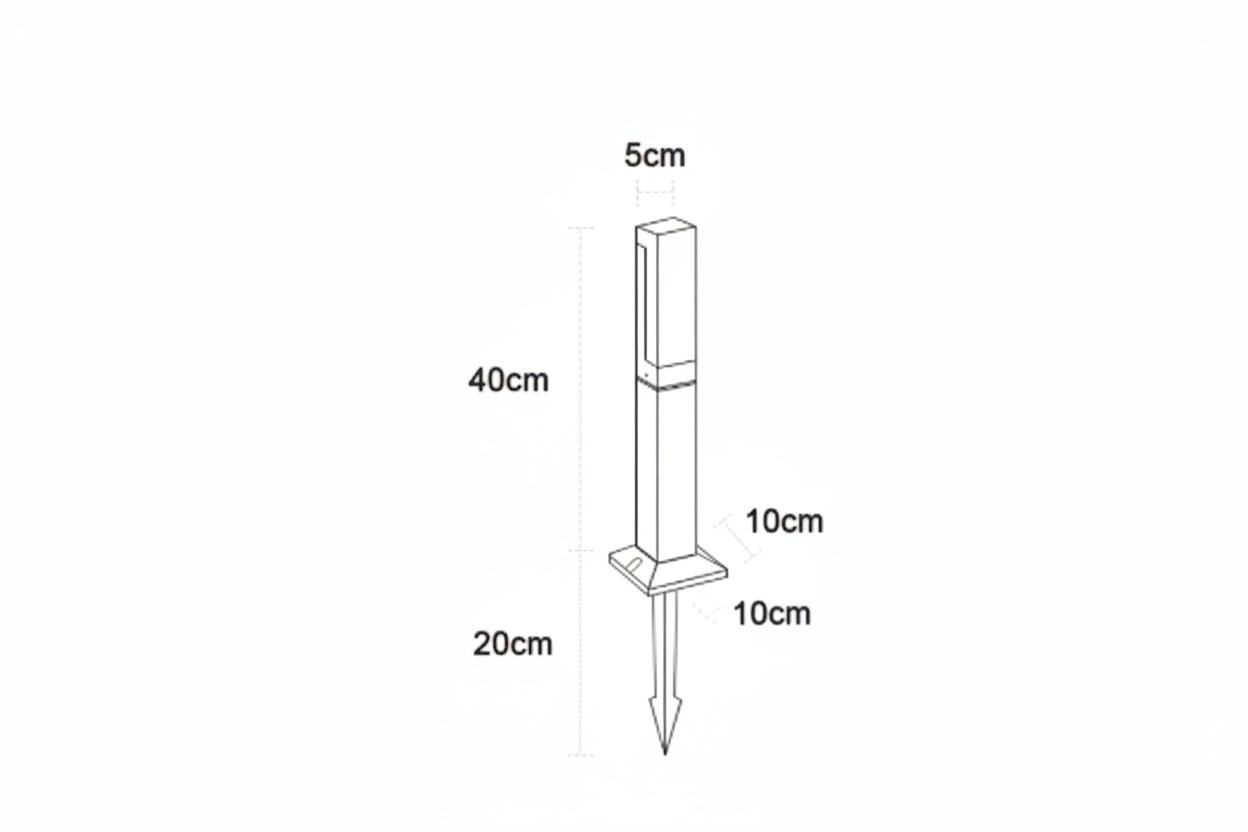 Lampe Extérieur LED en Aluminium