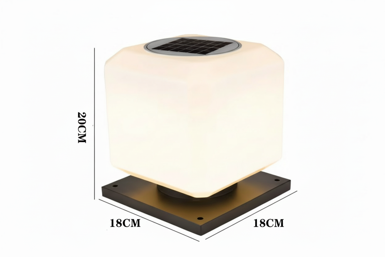 Lampe Solaire Extérieur Cube