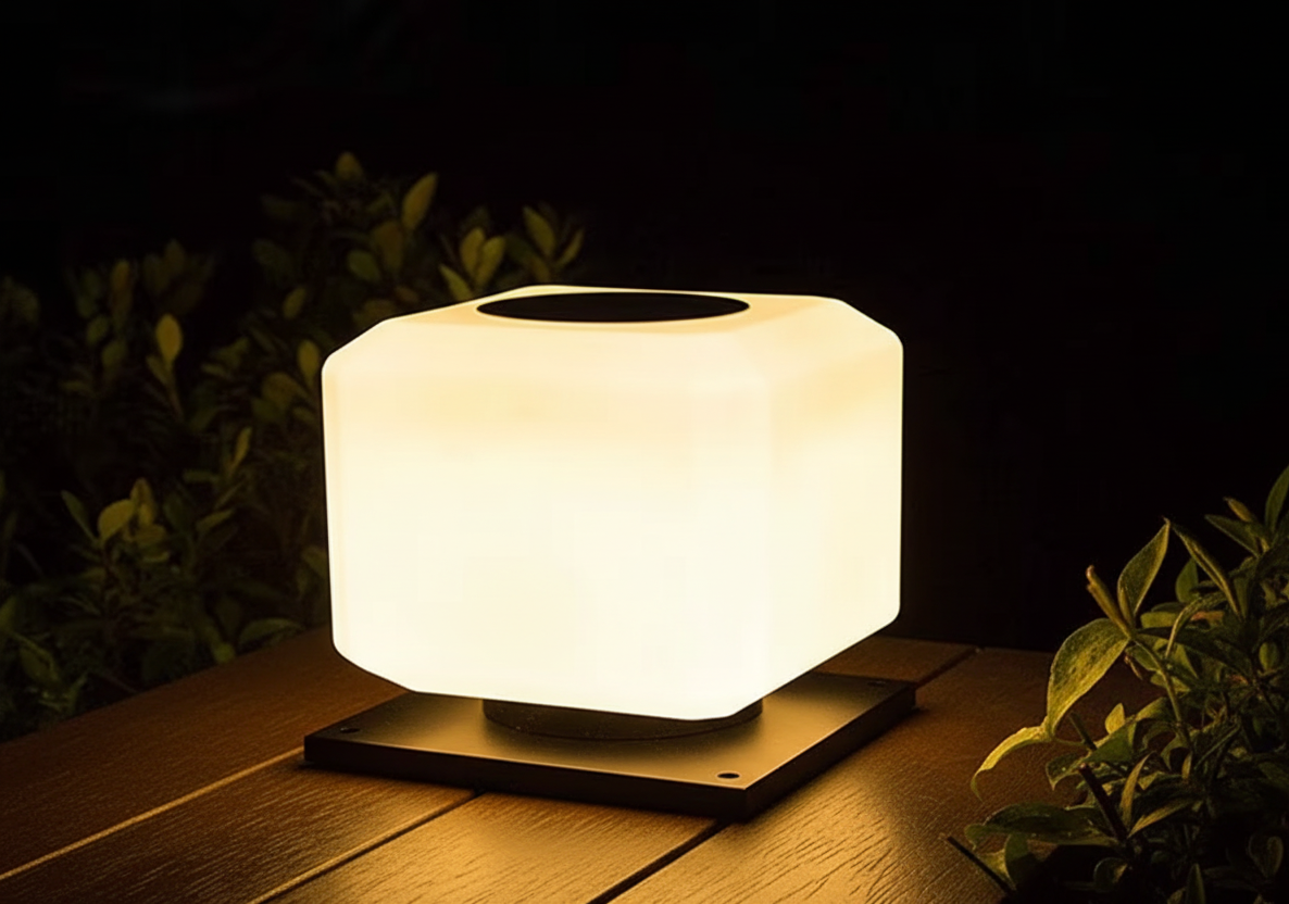 Lampe Solaire Extérieur Cube