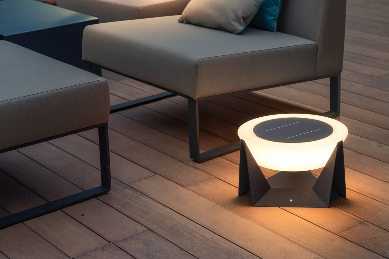 Lampe Solaire Extérieur Design - Modèle Borne